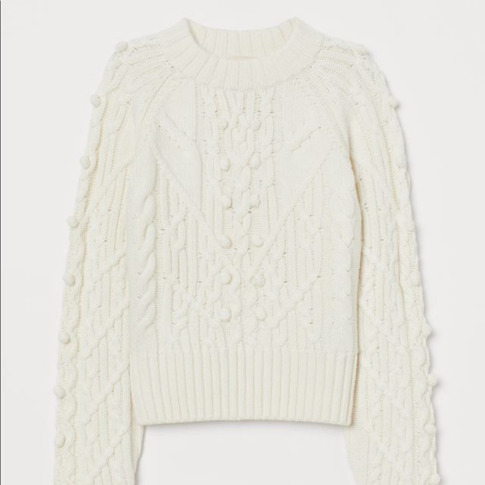 H&M Cable-knit Wool-blend Sweater - Picture 3 of 10